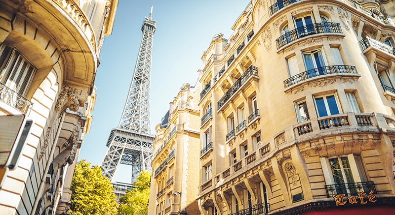 Picture of a large city in France