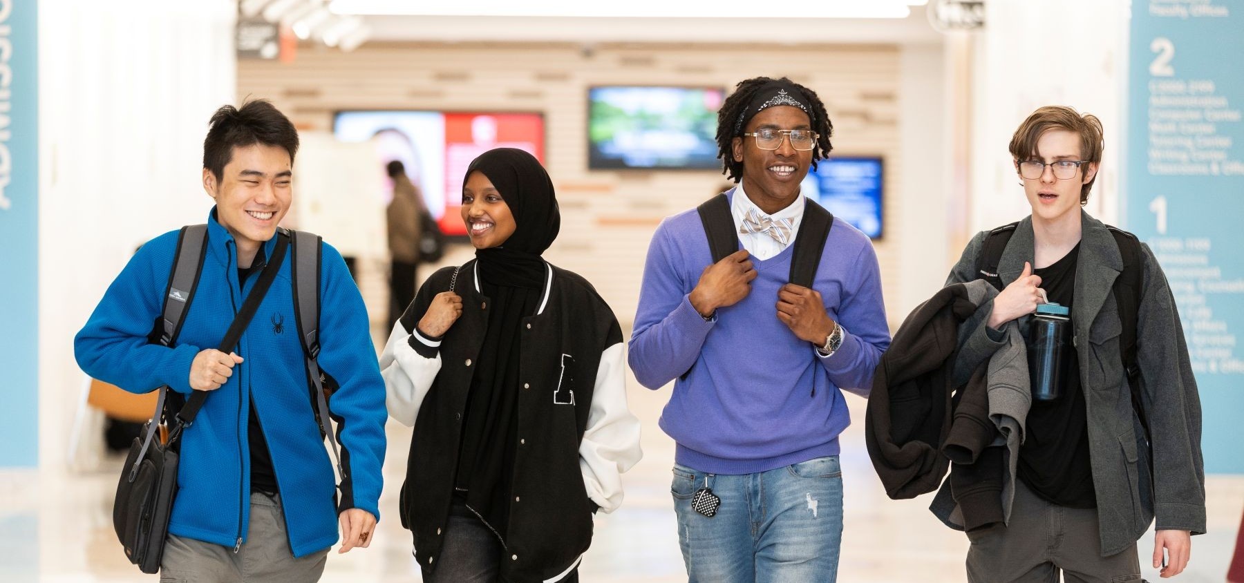Prospective students on an Open House Tour
