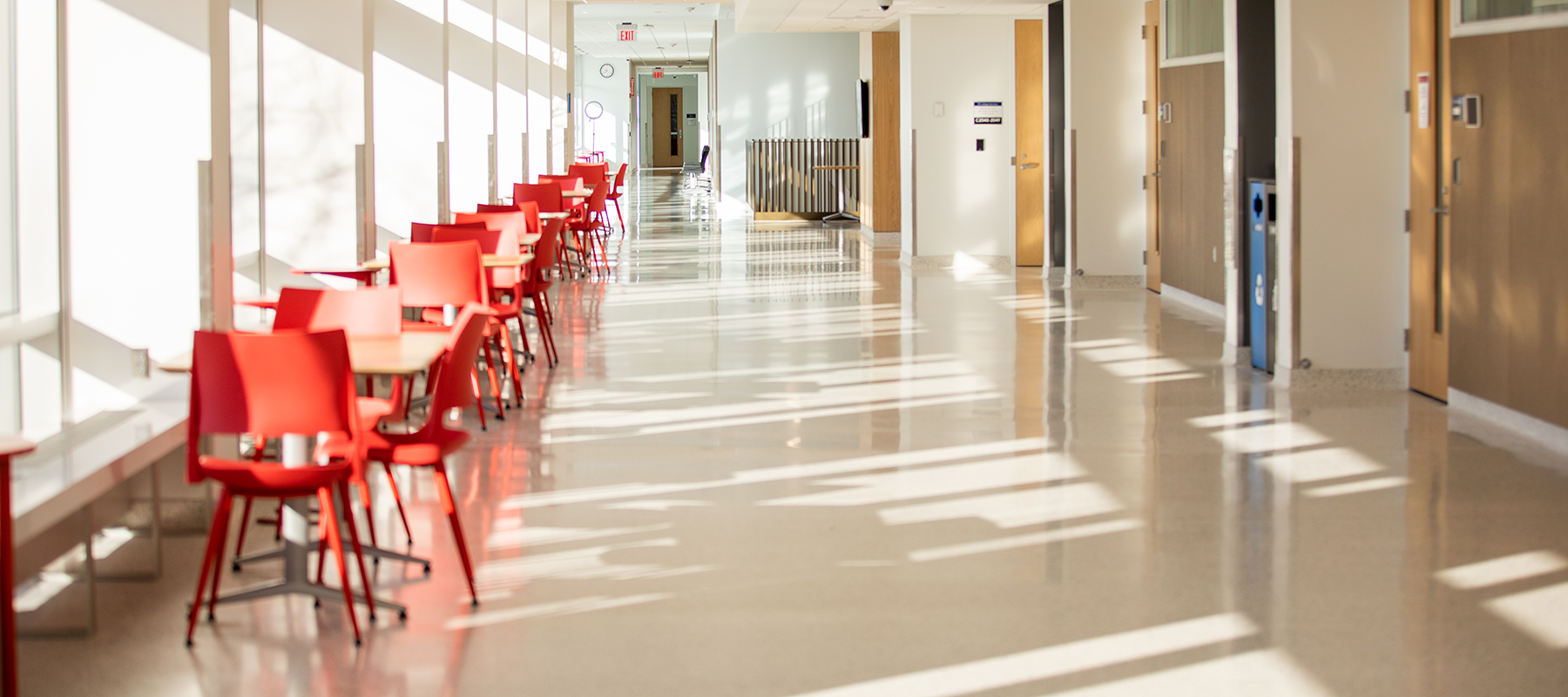  A study area in college services.